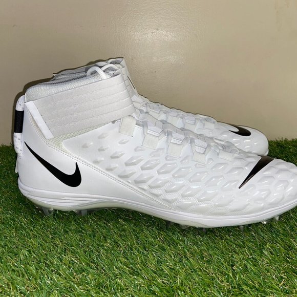 Nike Force Savage Pro 2 White Black Football Cleats AH4000-100 Men Size 16 NEW main image 6